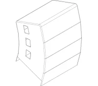 Adamson S10 Cover 4up Аксессуар: чехол для 4x S10/CS10, собранных на тележке S10 (938-0019)