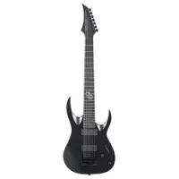 Solar guitars a1.7ac  7-струнная электрогитара, fishman fluence, evertune, цвет чёрный матовый