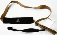 Ukulele strap Magma MPU05 - Ремень для укулеле из тканого полипропилена с кожаной подкладкой и крючком с одной стороны. Цвет зеленый