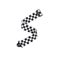 PLANET WAVES 50BAL13 50MM AUTO LK, SK CHKRBD, BK/WH тканый ремень из переработанного материала, цвет 'шахматная доска', креплени