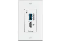 Extron DTP R HWP 4K 331 D - Приёмник HDMI для длинных дистанций с DTP – настенная панель в стиле Decorator, цвет белый, 100 м