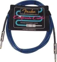 FENDER 10' CALIFORNIA CABLE LAKE PLACID BLUE инструментальный кабель, 3 м, бескислородная медь, цвет синий