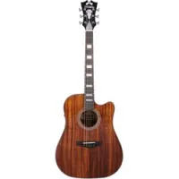 D'Angelico PREMIER BOWERY KOA  электроакустическая гитара, цвет - натуральный