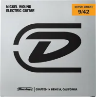 DESBN0942 Super Bright Комплект струн для электрогитары, никелированные, Light, 9-42, Dunlop