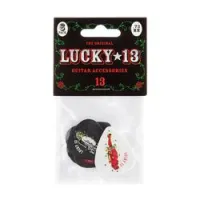Dunlop l13bp073 lucky 13 6pack  медиаторы, толщина 0.73 мм, 6 рисунков, 6 шт.