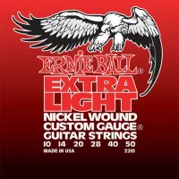 Ernie Ball 2210 струны для эл.гитары Nickel Wound Extra Light (10-14-20w-28-40-50)