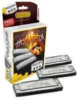 M572XP Hot Metal Набор губных гармошек C-G-A-major, Hohner