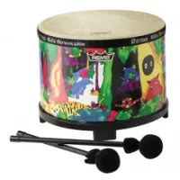 REMO KD-5080-01- KIDS PERCUSSION®, детский напольный том, 7,5' x 10', расцветка Fabric Rain Forest