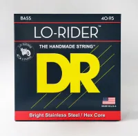 DR LLH-40 - струны для 4-струнной бас-гитары, Калибр: 40-95, Серия: LO-RIDER™, Обмотка: нержавеющая сталь, Покрытие: нет