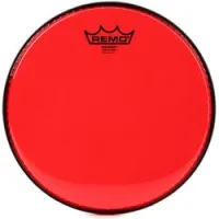 Remo be-0310-ct-rd  10" emperor colortone, пластик для барабана прозрачный, двойной, красный