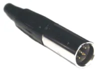 AVCLINK 92M-501(5P) Разъем mini-XLR male кабельный 5-и конт., позолоченные контакты, на кабель до 3.2 мм