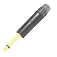 Seetronic MP2X-BG Кабельный разъём Jack моно чёрный, позолоченные контакты