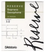 D'addario dir1030  трости для сопрано-саксофона, reserve (3), 10 шт. в пачке