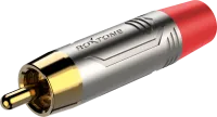 ROXTONE RF2CS-NG-RD Разъем 1шт. RCA "Тюльпан" с красным маркером 1шт. Упаковывается по 2 шт в блистере(красный+черный)