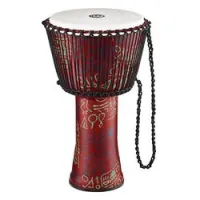 Meinl padj1-s-g  travel series джембе 8"х16", пластик, кожаная мембрана, цвет pharaoh's script