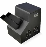 Ross Confetti Double Shot конфетти машина двухствольная, два мощных вентилятора, высота выброса бумаги: 5-7 м, покрываемая площадь: 10 квадратных метров, напряжение питания 220В 50Гц, потребляемая мощность 600Вт,  траснпортировочные колеса, габариты (ДxШx