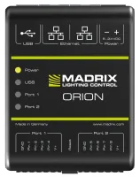 MADRIX IA-HW-001021 MADRIX® ORION Блок для подключения сенсоров (0-10В., 0-12B) и передачи сигнала  Art-Net для ПО MADRIX, установка на DIN-рейку.