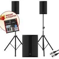 ECO TANGO EVENT SET (ВНИМАНИЕ!!!!! НЕ ЗАБУДЬТЕ МИКШЕР VOLTA INTRO 21) Звукоусилительный комплект в составе: 1. ECO TANGO 10A -2 штуки 2. ECO TANGO SUB 15A - 1 штука 3. ROXTONE SS050 - 2 штуки 4. ROXTONE SMXX200/5 - 2 штуки