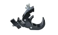 ИМЛАЙТ H3-HOOK-S20-48\62-BLACK Струбцина алюминиевая с прижимной лапкой для трубы 48–62 мм, S20 проставка высотой 20мм, нагрузка до 250 кг, цвет черный.