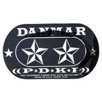 Danmar 210DKST защитная накладка на пластики в местах удара бит двойных педалей, изображение Star, Danmar Percussion