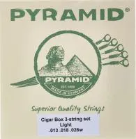 CIGARBOX CIGBOX3 Комплект струн для 3-струнной гитары (сигарбокс), сталь, 13-26, Pyramid