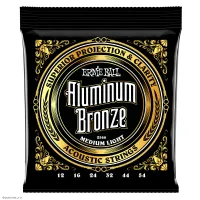 ERNIE BALL 2566 Aluminum Bronze Medium Light 12-54 - Струны для акустической гитары