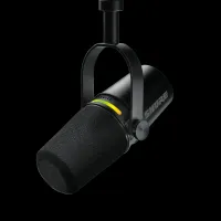 Shure mv7+-k. цифровой кардиоидный динамический микрофон shure motiv с большой диафрагмой, черный