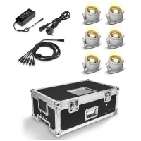 Cameo drop b1 touring set - 6 x cldropb1 в кейсе с блоком питания (белый)