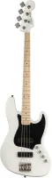Squier Contemporary Active Jazz Bass® HH, Maple Fingerboard, Flat White бас-гитара с активными звукоснимателями НН, цвет белый