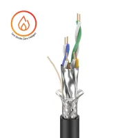 ROXTONE C6ALX-LSZH/1 Black (катушки 305м)  1м. Кабель CAT6a  в LSZH-малодымной оболочке из огнеупорной полимерной композиции (класс огнестойкости UL-V0) не содержащей галогенов и не распостраняющей горение при групповой прокладке, 100% shielded, 100Ω, сеч