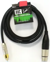 AVCLINK CABLE-958/0.5-Black Кабель аудио XLR гнездо - RCA штекер, длиной 0.5м. (C300, NC3FXX, ACPR-BL)