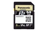 Карта памяти Panasonic [AJ-P2M064BG] 64 Гб microP2/SDXC; для камер Panasonic AU-EVA1, AG-DVX200, UX и AVCCAM