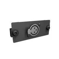 ИМЛАЙТ Панель модульная ПМ01-1XLR3F Панель с разъемом XLR3F, 35х85 мм, 1 модуль, цвет — черный