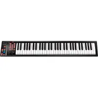 iCON iKeyboard 6X - USB MIDI клавиатура, 61 клавиша фортепианного типа чувствительная к скорости нажатия, сенсорный фейдер, 3-х сегментный дисплей, колеса высоты тона и модуляции, двухфункциональный энкодер, разъемы 2х1/4" Jack для педалей, MIDI выход, ра
