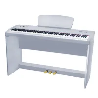 Sai Piano P-9WH Пианино цифровое, 88 клавиш, молоточковая механика, 3 уровня чувствительности, 8+130 тембров, 64 голосая полифония, хорус, реверберация, MP3 плеер/рекордер, 4 демо, усилитель 2*14Вт, стойка, три педали, цвет белый