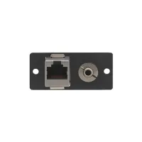 Kramer WA-45(B)- Модуль-переходник с проходными разъемами RJ45 и стереоаудио (3,5-мм розетки)