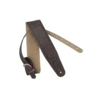 Paoletti vb-1  кожаный ремень для гитары, ширина 7,5 см, цвет коричневый