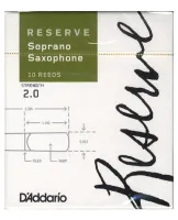 D'addario dir1020  трости для сопрано-саксофона, reserve (2), 10 шт. в пачке