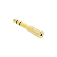 Adam hall 4 star a mf3 jm3 gold  переходник 3,5 stereo jack(f)-6,3 stereo jack(m), позолоченый