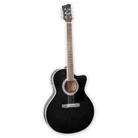 Jay Turser JTA-424CET-BLK  электроакустическая гитара MiniJumbo, Black