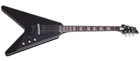 Schecter V-1 PLATINUM SBK Гитара электрическая семиструнная; крепление грифа: вклееный