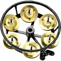 Meinl thh1b-bk  тамбурин для хай-хета 5" professional series, джинглы из меди