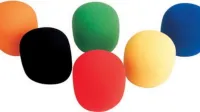 ROXTONE MF35 Colourful набор из 6 разноцветных ветрозащит, D:35x70mm.