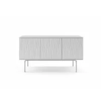 BDI Tanami 7107 Satin White - Тумба 3-секционная под телевизор.