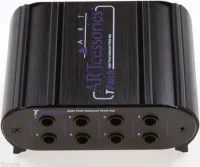ART TPatch - 8-канальный пассивный PatchBay, 8х8 1/4" TRS входов/выходов, 4 переключателя режимов Normal/Half Norm