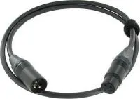 Cordial CPM 1.5 FM микрофонный кабель XLR female—XLR male, разъемы Neutrik, 1.5м, черный
