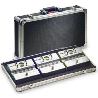 STAGG UPC-500 - пластиковый кейс для гитарных предалей с алюминиевыми углами, хромированная фурнитура, резиновые ножки для размещения в вертикальном положении, пластиковая ручка, 255 х 500 х 90 мм
