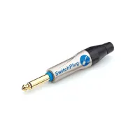 Amphenol TM1P Кабельный разъем Jack 1/4", T серия SwitchPlug, Моно, Прямой, Никель, Стандартный