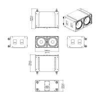 MARTIN AUDIO SX218FKIT-W набор для подвеса сабвуфера SX218, цвет белый