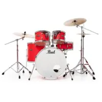 Pearl dmp925s/ c899  ударная установка из 5-ти барабанов, цвет matte racing red, (3 коробки)